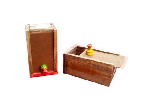 Caja de Te de Madera con Tapa Deslizante Cod 503-135