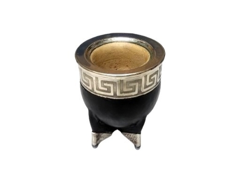 Mate Imperial de Calabaza con Virola y Base de Alpaca Cod 505-02