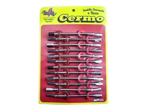 Bombillas de Bronce Coco Hexagonal Blister x 12 Unidades Cod 518-1090 - comprar online