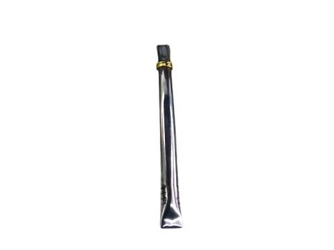Bombilla de Acero Plana con Virola de Bronce Blister Individual Cod 518-41