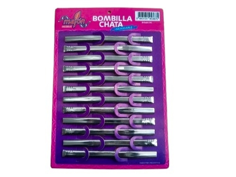 Bombillas Planas Niqueladas Blister x 12 Unidades Cod 518-610 - comprar online