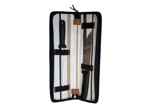 Set de Asado Cuchilla y Chaira en Estuche Fino de Telar con Cierre Cod 948-400 - comprar online
