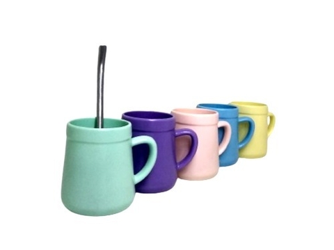 Mate Plastico 1 Asa con Bombilla Quitayerba Cod 999-1006 - comprar online