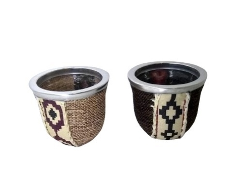 Mate de Vidrio Forrado Arpillera Cod 999-2022 - comprar online