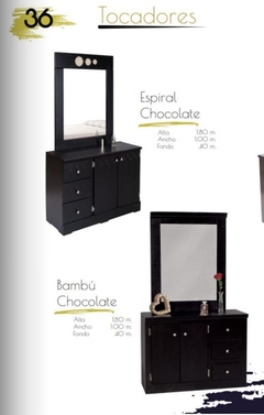 tocadores chocolate varios
