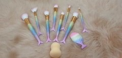 Kit De Pinceis Para Maquiagem (sereia) - - comprar online