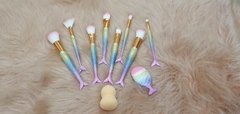 Kit De Pinceis Para Maquiagem (sereia) - - Thais Brilhante