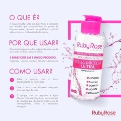 Água Micelar Ultra 200ml - Ruby Rose - comprar online