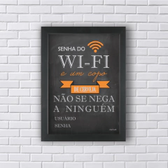 WI-FI E CERVEJA NÃO SE NEGA (Ref:AV025/V023/P068) - Art in Parede - Loja de Quadros e Decoração