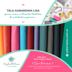 Tela Gabardina Lisa color gris colegial en internet