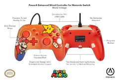 ENHANCED WIRED (Con Cable) CONTROLLER SUPER MARIO POWERA NINTENDO SWITCH en internet