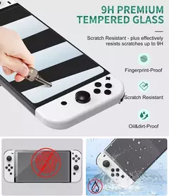 VIDRIO TEMPLADO TEMPERED GLASS 9H NINTENDO SWITCH en internet