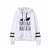 Sudadera blanca acolchada con diseño | Julieta Valentina Mx