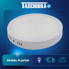 Plafon Redondo Sobrepor Lys 18w Branco Frio 6500k Taschibra