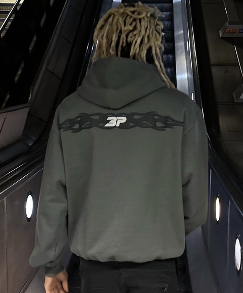 Broken Planet Chaos Hoodie Gunmetal Gray