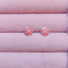 Brinco Florzinha Rosa