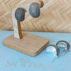 Brinco oxidado meia argola