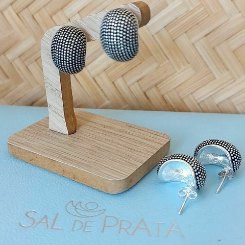 Brinco oxidado meia argola