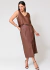 Saia Midi Linho Pietra - comprar online