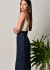 Saia Midi Linho Pietra - Studio TWF