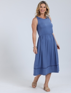 VESTIDO Juanna 29758 MIDI REGATA VISCO STRECH