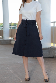 Saia Valentina Sirrah 774 Napoli Tweed corte A - comprar online