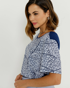 BLUSA Mirasul 3220117 PLANO E MALHA FOLHAGEM