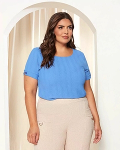 Blusa Caroll 23522 crepe lisa