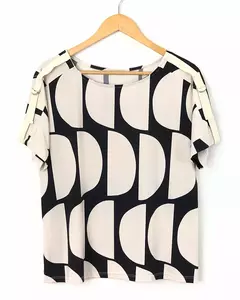 BLUSA Caroll 25006 VNZ MEIA LUA GORGURAO OMBRO - loja online
