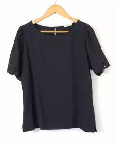 BLUSA Caroll 24650 BORDADO MNG MARANT VISCOSE - Loja de Roupas A Praça 