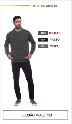 Blusa Dockston 6679 moletom fechada