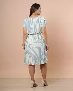 Vestido New Umbi 99025 viscose estampado - Loja de Roupas A Praça 