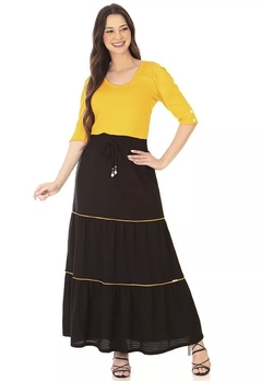 Conjunto Hapuk 49371 com saia longa