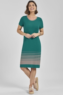 VESTIDO Juanna 29763 VISCO STRETCH LISTRADORA na internet