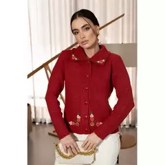 Casaco Portal 1403 gola bordada - Loja de Roupas A Praça 
