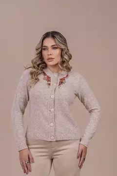 Casaco Portal 1303 mousse flores - Loja de Roupas A Praça 