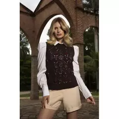 Colete Portal 1453 bordado mousse - Loja de Roupas A Praça 