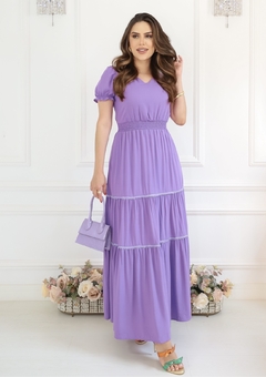 Vestido Fagian 21441 Angelina viscose liso - comprar online