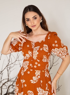 Vestido Valentina Sirrah 1113 Arealva estampado