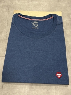 CAMISETA Dockston 7126 GOLA REDONDA PREMIUM SUPREME VELLUTATO MARINHO MC MODELAGEM REGULAR - comprar online
