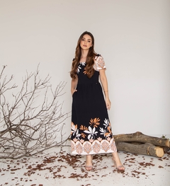 Vestido Valentina Sirrah 1111 Galia com barrado - comprar online