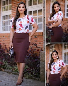 Blusa Maria Amore 843 Paula estampada - comprar online