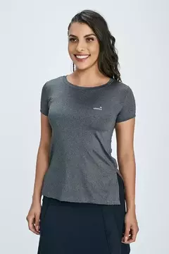 T-Shirt Branca Fitness Abertura Lateral UV50 Epulari