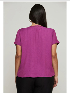 Imagem do Blusa New Umbi 67623 visco linho aberta m/c
