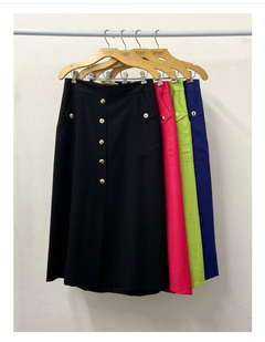 Saia Audrey 5132 Twill botoes dourados na internet