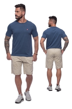 CAMISETA Dockston 7126 GOLA REDONDA PREMIUM SUPREME VELLUTATO MARINHO MC MODELAGEM REGULAR