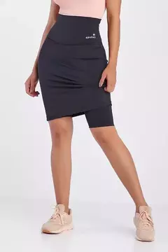 Short Saia Preto Justo Alta Compressao Epulari - Loja de Roupas A Praça 
