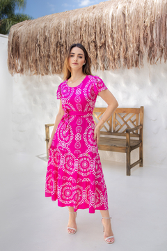 Vestido Valentina Sirrah 1091 Louveira estampado - comprar online