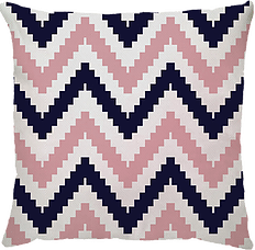 Caça Chevron Rosa Azul Marinho
