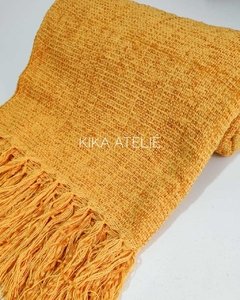 Manta Chenille Amarela 120X180